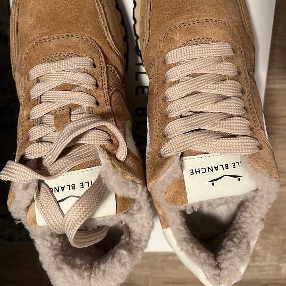 NEW Voile Blanche Women's Julia Pump Shearling Low Top Sneakers - Size 37 - Picture 1 of 6